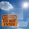 Signmission Do Not Enter OSHA Warning Sign, Vinyl Decal, 10in W x 7in L, 2PK OS-2PACK-WS-D-710-L-19656 - alternate 5